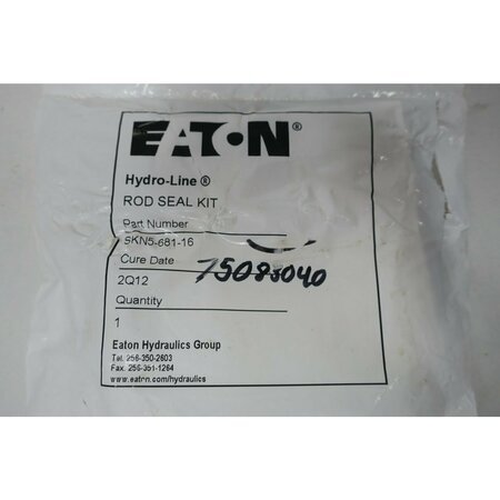 Eaton HYDRO-LINE ROD SEAL KIT VALVE PARTS AND ACCESSORY SKN5-681-16